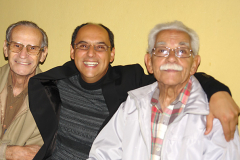 Sr. Honório, Wagner e o Sr. Arnaldo Rocha em junho de 2007, festa de 15 do Grupo Espírita da Bênção