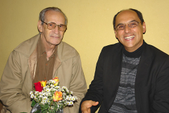 Sr. Honório e o Wagner na festa de 15 anos do Grupo Espírita da Bêncão em junho de 2007